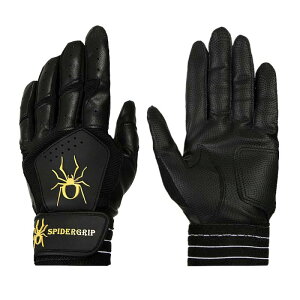 XpC_[Obvp[fW^싅obeBOO[u Spidergrip Power Digital Baseball Batting Glove (ubN(Black), XS)