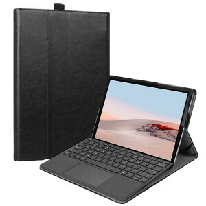 Fintie Microsoft Surface Go 4 / 3 / 2 / 1 2023/2021/2020/2018 10�C���` �P�[�X PU���U�[ ���^ �y�� �X�^���h�@�\ �}���`���p �y���z���_�[�t�� �X�^���h�J�o�[(�u���b�N)
