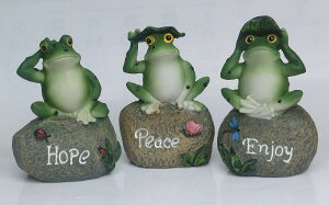 ���킢�� �J�G���̒u�� �΂̏� �ɂ� ������ ���� �u�� �O�Z�� �^ �g���I �Z�b�g �C���e���A �뉀 �l�H �r �K�[�f�j���O �G�� �J�G������ �I�u�W�F �K�[�f�� �I�[�i�����g ���� ���� ����� �J