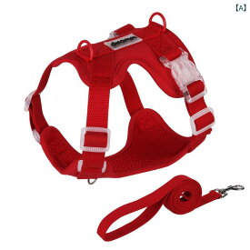ペット 胴輪 犬 小型犬 散歩用 赤 湖青 黄 粉 ポリエステル 伸縮不可 S L XL M