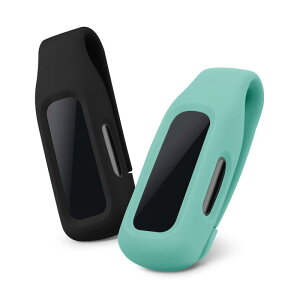 kwmobile Fitbit Inspire 3 / Inspire 2 / Ace 3�Ή� 2x �N���b�v�z���_�[ - �V���R�� �t�B�b�g�l�X�g���b�J�[ �N���b�v