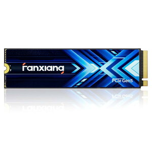 Fanxiang S910 MAX M.2 SSD 2TB PCIe Gen 5.0 (�ő�ǂݏo��/�������ݑ��x 14,000/1,3000 MB/�b) 6nm�v���Z�X DRAM�L���b�V�� NVMe M.2 2280 TLC NAND ����SSD LP