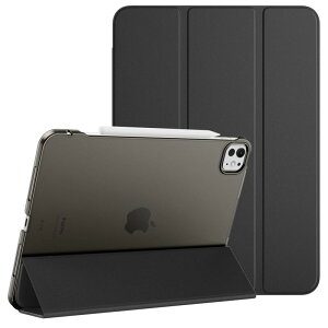 MoKo iPad Pro 11�C���` (M5/M4) �P�[�X iPad Pro 11 2025/2024�A��6/5���� ��p�ی�J�o�[ �蒠�^�J�o�[ �I�[�g�X���[�v�Ή� �O�܂�X�^���h PU���U�[�O�� ���n�}�C�N���t�@�C�o�[ �y�� ���^ ���h�~ �X