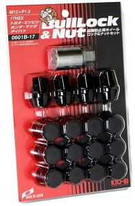 KYO-EI(���i�Y��) �z�C�[�����b�N�i�b�g Bull Lock 17HEX M12 P1.5 16�� �u���b�N 0601B-17 ������ ����h�~�p