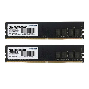 Patriot Memory DDR4 2666MHz PC4-21300 16GB�L�b�g (2 x 8GB) �f�X�N�g�b�v�p������ PSD416G2666K