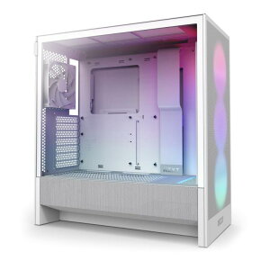NZXT H5 Flow RGB v2 White 360mm RGB�V���O���t���[���t�@������ �~�h���^���[ ATX PC�P�[�X �z���C�g CC-H52FW-R1 CS9085
