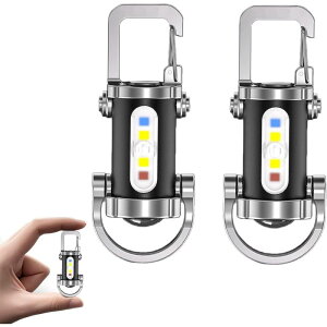 YUWENW �L�[�`�F�[�����C�g ���^�����d�� 2�Z�b�g �L�[�z���_�[ �h�� ���^ �����P�x �y�� ���邢 �|�[�^�u��LED���[�N���C�g USB�[�d�� ���C�g ���@�\ �ً} �h�� ��d �����\�h ��d�΍� �~�j