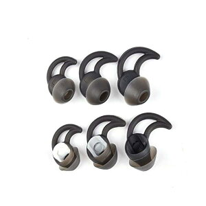 3�y�A (S/M/L) �C���[�`�b�v �C���[�s�[�X �V���R���� �����}�� Bose QC30 QuietControl30 QC20 SIE2 IE3 Soundsport Wireless�C���z�������p (�u���b�N)