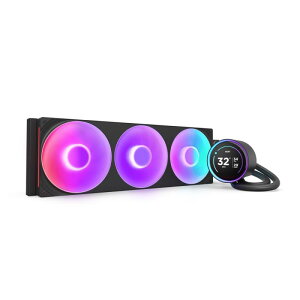 NZXT Kraken Elite 420 RGB V2 Black �ȈՐ���CPU�N�[���[ �u���b�N RL-KR42E-B2 FN2513