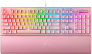 Blackwidow V3 Quartz Pink Green Switch �Q�[�~���O�L�[�{�[�h ���J�j�J�� �O���[���� Chroma RGB �p��z�� RZ03-03541800-R3M1 [���s�A���i]