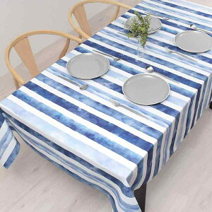 �X�^�C���f�R�[��(STYLE Decor) �e�[�u���N���X ��100% ������� �����` �k�� 142×210cm �X�^���_�[�h �}���� �u���[ ���C�� �{�[�_�[ W4700320