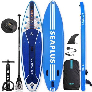 �X�^���h�A�b�v�p�h���{�[�h SUP�T�b�v�{�[�h SEAPLUS�T�[�t�{�[�h �C���t���[�^�u ��sap�{�[�h �ނ� ��320cm ��81cm ��15cm L-BC�J�[�{���p�h���t�� (Blue) (SUP�Z�b�g-�A���~�j�E�����p�h��)