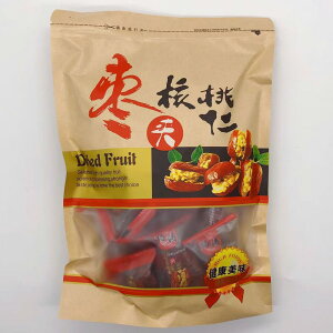 紅棗夾核桃 ドライ赤棗とクルミの組み合わせ なつめのくるみはさみ 自慢の中華食品 小分け 中華食材 ヘルシーなおやつ 中国 お菓子 茶菓子 個包装 備蓄食 中華おやつ 258g 画像の2種類をラン