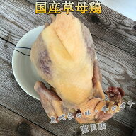 国産草母鶏 丸鶏 中抜き ローストチキン・参鶏湯・サムゲタン用に最適 中華食材 [冷凍食品]