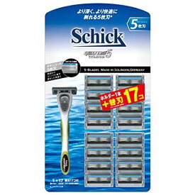 Schick シック クアトロ5 5枚刃 クラブパック (ホルダー(刃付き) 替刃 16コ付) ドイツ製 替刃 シェービング カミソリ 髭剃り 男性