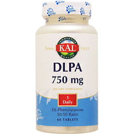 DLPA (DL フェニルアラニン) 750mg 60粒 サプリメント 健康サプリ サプリ アミノ酸 栄養補助 栄養補助食品 アメリカ タブレット