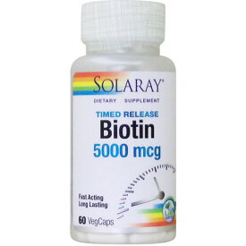 ビオチン（ビタミンH）5000mcg（約60日分でお得！2段階タイムリリース型） 60粒 ビタミンB7・ビオチン