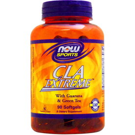 CLAエクストリーム（スーパー共役リノール酸、ガラナ、グリーンティー配合）90粒 サプリメント ダイエット ダイエットサプリ サプリ リノール酸 now ナウ 栄養補助 栄養補助食品 アメリカ サプリンクス
