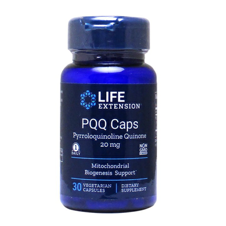 PQQキャップス（ピロロキノリンキノン）20mg 30粒ｌエネルギ 美容 健康 サプリメント 海外サプリ アメリカサプリ  ミトコンドリアサポート Life Extension サプリンクス