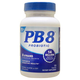 【全品P10倍★4日21:00から27H限定】PB8 プロバイオティック （8種140億個のプロバイオティクス含有）　120粒 アシドフィルス菌PB 8 Pro-Bioticnutrition now