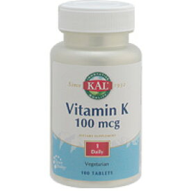 ビタミンK　100mcg 100粒 サプリメント 健康サプリ サプリ ビタミン ビタミンK 栄養補助 栄養補助食品 アメリカ タブレット サプリンクス