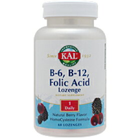 ビタミンB6 B12＆葉酸トローチ（ホモシステインバスター） 60粒 サプリメント 健康サプリ サプリ ビタミン 葉酸 栄養補助 栄養補助食品 アメリカ トコーチ サプリンクス ビタミンB9・葉酸