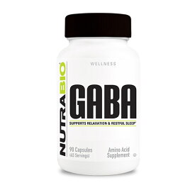 ギャバ GABA （ガンマアミノ酪酸） 500mg　90粒アミノ酸 抗ストレス 睡眠 血圧対策 サプリメント 健康サプリ Nutrabio ニュートラバイオ