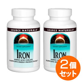 【2個セット】鉄（アミノ酸結合） 25mg 100粒 サプリメント 健康サプリ サプリ ミネラル 鉄 鉄 栄養補助 栄養補助食品 アメリカ タブレット サプリンクス