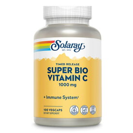 スーパー バイオ ビタミンC バッファード（2段階タイムリリース型ビタミンC） 100粒 サプリメント 健康サプリ サプリ ビタミン ビタミンC お徳用 SOLARAY ソラレー 栄養補助 栄養補助食品 アメリカ