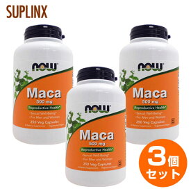 【3本セット】お得サイズ マカ 500mg 250粒 1粒に500mgの高含有サプリメント！071-04762亜鉛 アルギニン フラボノイド タンニン サポニン ビタミン ミネラル 栄養バランス サプリメント 海外サプリ アメリカサプリ