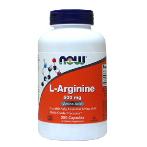 L-AMj 500mg^250JvZ[L-Arginine^NOW^iEt[h^Tvg^AJTv^Tv}[g^SupmartUSA^071-00031]