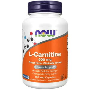 NOW L-Jj` 500mg^180xWJvZ[carnitine iE iEt[Y Tvg AJTv Tv}[g SupmartUSA 071-00073]