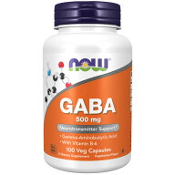 NOW GABA（ギャバ） 500mg＋B6／100ベジカプセル眠り サプリメント アメリカサプリ サプマート SupmartUS…
