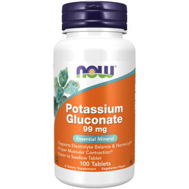 【ポイント10倍 5/16(土) 1:59まで※要エントリー】グルコン酸カリウム 99mg／100タブレット[Potassium Gluconate NOW ナウフード サプリメント アメリカサプリ サプマート SupmartUSA 071-01460]