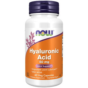 qA_ 50mg iMSMzj^60xWJvZ[Hyaluronic Acid NOW iEt[h Tvg AJTv Tv}[g SupmartUSA 071-03156]