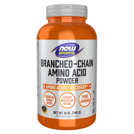NOWスポーツ　BCAA（分岐鎖アミノ酸）パウダー／12オンス（340g）[ナウ／ナウフーズ／サプリメント／アメリカサプリ／サプマート／SupmartUSA／071-00213]