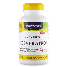 Healthy Origins（ヘルシーオリジンズ）ファーメンテッド レスベラトロール 300mg／150ベジカプセル[ Resveratrol トランスレスベラトロール サプリメント アメリカサプリ サプマート SupmartUSA 134-23694]