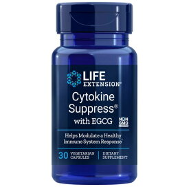 【ポイント10倍 5/16(土) 1:59まで※要エントリー】サイトカインサプレス＋EGCG／30ベジカプセル[Cytokine LIFE EXTENSION ライフエクステンション サプリメント アメリカサプリ サプマート SupmartUSA 137-01804]