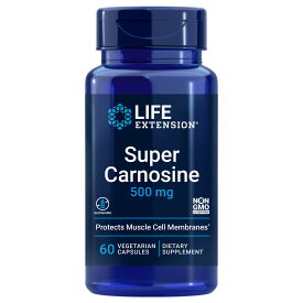 【ポイント10倍 5/16(土) 1:59まで※要エントリー】LIFE EXTENSION（ライフエクステンション）スーパーカルノシン 500mg／60ベジカプセル[carnosine サプリメント アメリカサプリ サプマート SupmartUSA 137-02066]