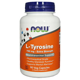 L-チロシン 750mg／90カプセル[L-Tyrosine NOW ナウフード サプリメント アメリカサプリ サプマート SupmartUSA 071-00165]