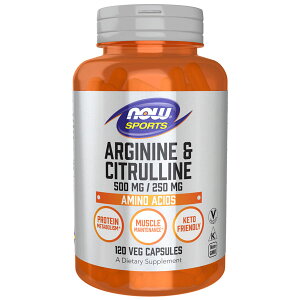 LAMj 500mg  LVg 250mg^120xWJvZ[Arginine^Citrulline^NOW^iEt[h^Tvg^AJTv^Tv}[g^SupmartUSA^071-00037]