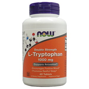 NOW _uXgOXi2{jL-gvgt@ 1000mg^60^ubg[L-Tryptophan Cu T|[g A~m_ |WeBu Double Strength Tvg AJTv Tv}[g SupmartUSA 