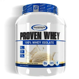 プルーブン ホエイ（ホエイアイソレート）プロテイン ※バニラアイスクリーム 1,815g（約55杯分）[Proven Whey Protein 筋トレ ダイエット GaspariNutrition ガスパリ ギャスパリ タンパク質 232-26681]