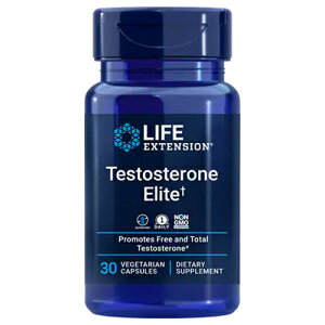 テストステロン エリート　30ベジカプセル[Testosterone Elite／男性更年期／メンズヘルス／体重コントロール／エストラジオール／エストロゲン／ルテオリン／サプリメント／LIFE EXTENSION／アメ