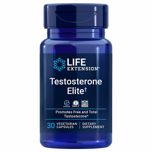 テストステロン エリート　30ベジカプセル<br><br>[Testosterone Elite／メンズヘルス／エストラジオール／エストロゲン／ルテオリン／サプリメント／LIFE EXTENSION／アメリカサプリ／サプマート／SupmartUSA／42884]