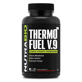 【男性向け】サーモフュエルV.9／180ベジカプセル[ThermoFuel V9 for Men／ボディメーク／脂肪が気になる体に／トレーニング／NUTRABIO／ニュートラバイオ／サプリメント／アメリカサプリ／サプマート／SupmartUSA／552-14265]