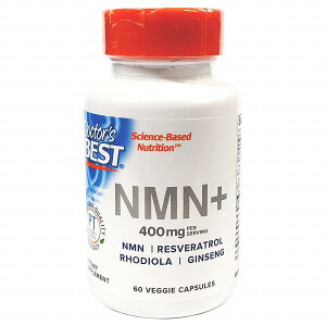 NMN+ 200mg(レスベラトロール+ロディオラ配合)/60ベジカプセル[ニコチンアミド・モノヌクレオチド/resveratrol/rhodiola/ドクターズベスト/DOCTOR'S BEST/サプリメント/アメリカサプリ/
