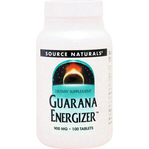 Ki GiWCU[ 900mg 100 _CGbgEN Tvg NTv KiGLXz Source Naturals \[Xi`Y Tv}[gUSA Guarana Enegizer 900mg