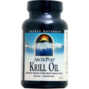 Source Naturals�i�\�[�X�i�`�������Y�jArctic Pure Krill Oil 500mg 120���@�N�����I�C�� �I���K3 �A�X�^�L�T���`��