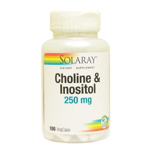 Solaray�i�\�����[�j �R�������C�m�V�g�[�� 100�� �T�v�������g�@ �r�^�~�� �r�^�~��B�Q Choline  Inositol 250mg